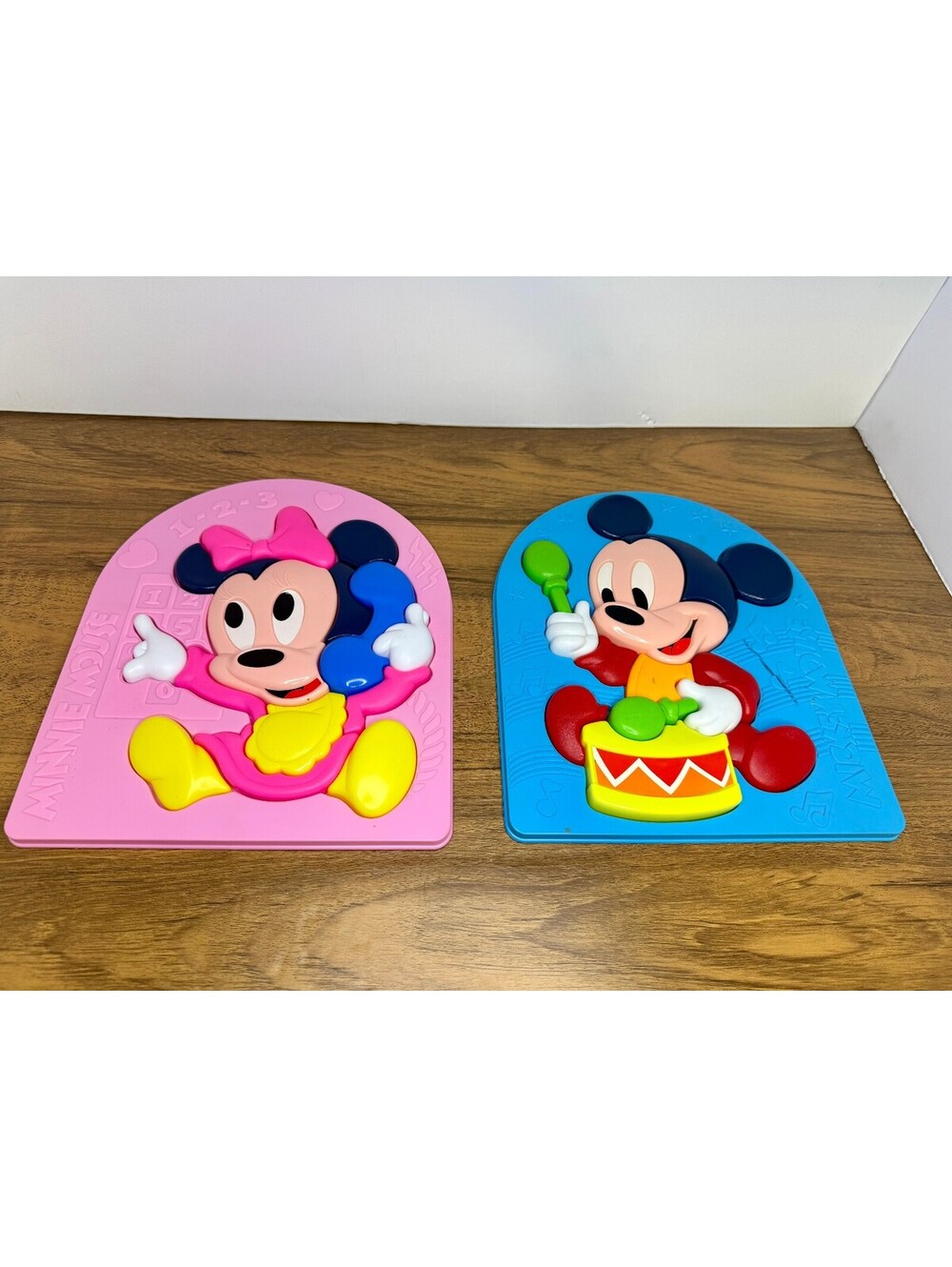 Vintage Disney Mickey & Minnie Mouse 3D Puzzle Wall Art Decor Set